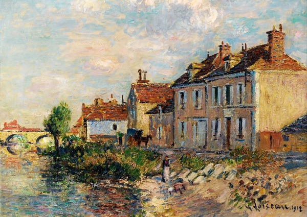 Der Kai Saint-Martin, Auxerre – 1912