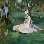 Die Familie Monet in ihrem Garten in Argenteuil – 1874