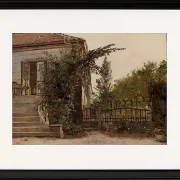 Die Gartentreppe führt zum Atelier des Künstlers am Blegdammen – 1841