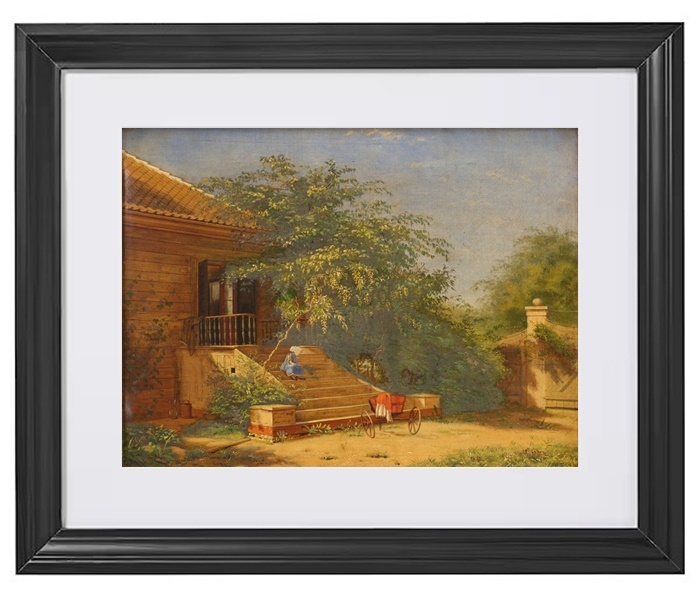 Die Gartentreppe führt zum Maler Chris – 1844