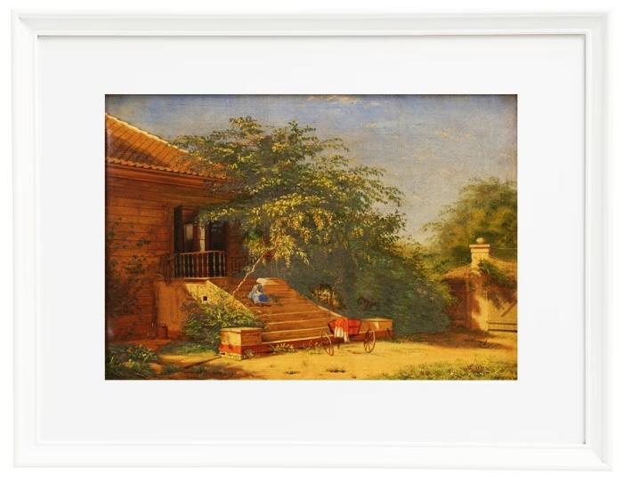 Die Gartentreppe führt zum Maler Chris – 1844