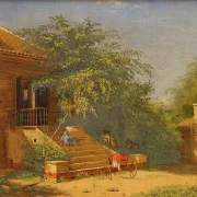 Die Gartentreppe führt zum Maler Chris – 1844