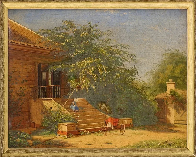 Die Gartentreppe führt zum Maler Chris – 1844