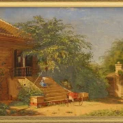 Die Gartentreppe führt zum Maler Chris – 1844