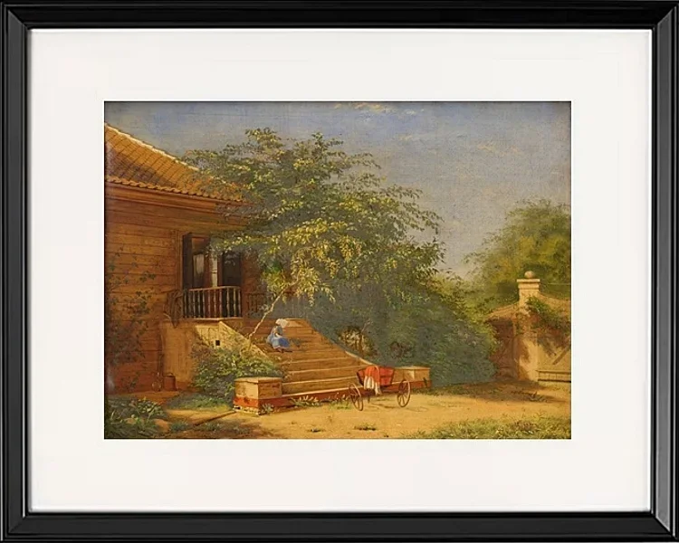 Die Gartentreppe führt zum Maler Chris – 1844