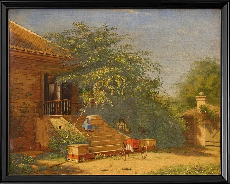 Die Gartentreppe führt zum Maler Chris – 1844