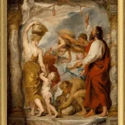 Die Israeliten sammeln Manna in der Wüste – 1626