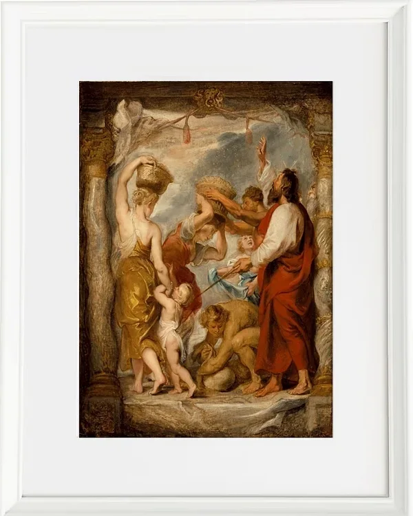 Die Israeliten sammeln Manna in der Wüste – 1626