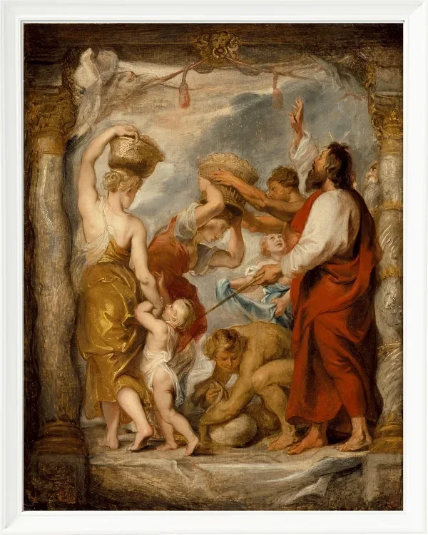 Die Israeliten sammeln Manna in der Wüste – 1626