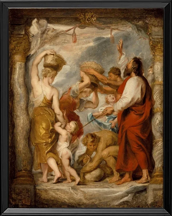 Die Israeliten sammeln Manna in der Wüste – 1626