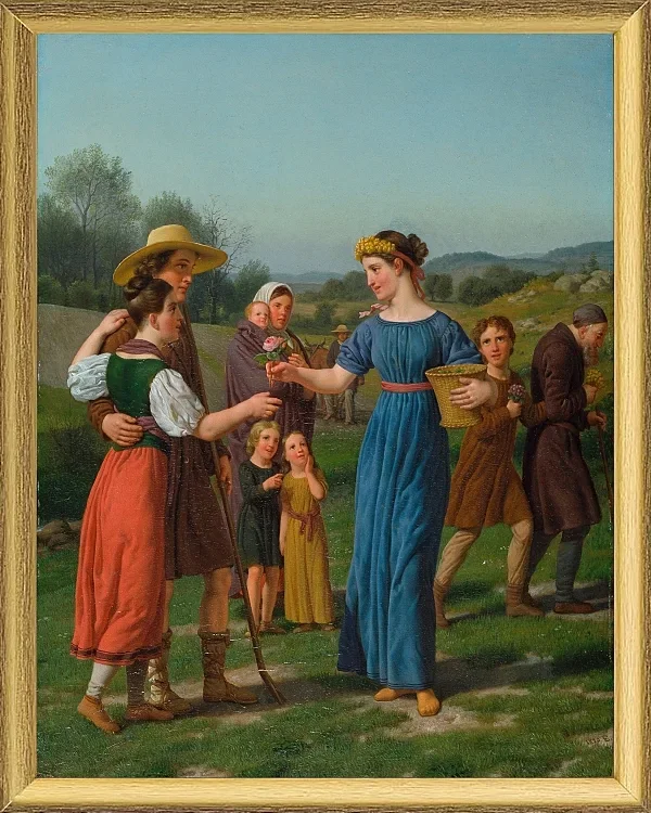 „Die Jungfrau aus der Ferne“ aus dem Gedicht von Schiller – 1830