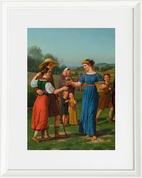 „Die Jungfrau aus der Ferne“ aus dem Gedicht von Schiller – 1830