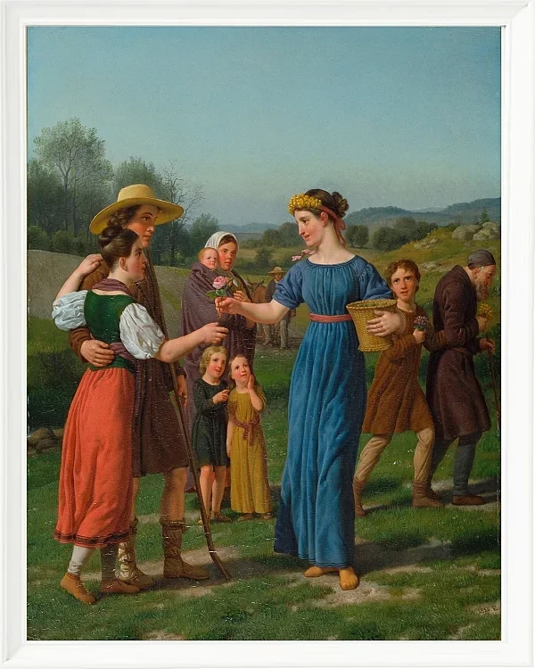 „Die Jungfrau aus der Ferne“ aus dem Gedicht von Schiller – 1830