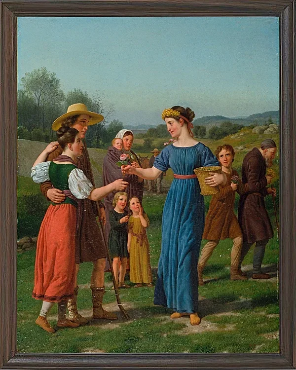 „Die Jungfrau aus der Ferne“ aus dem Gedicht von Schiller – 1830