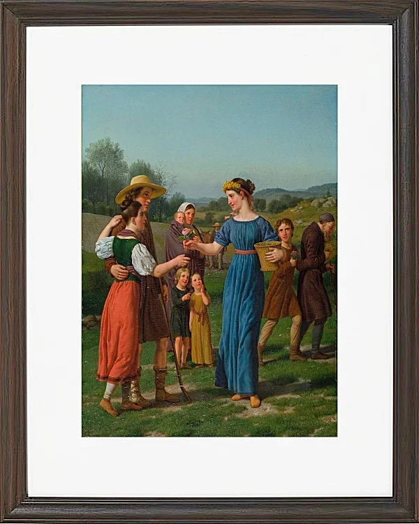 „Die Jungfrau aus der Ferne“ aus dem Gedicht von Schiller – 1830