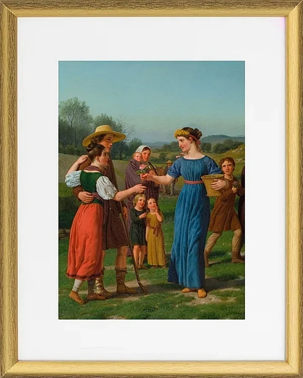 „Die Jungfrau aus der Ferne“ aus dem Gedicht von Schiller – 1830