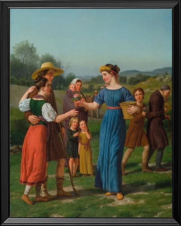 „Die Jungfrau aus der Ferne“ aus dem Gedicht von Schiller – 1830