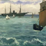 Die Kearsarge bei Boulogne – 1864