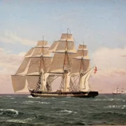 Die Korvette Najaden unter Segel - 1833