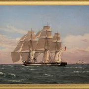 Die Korvette Najaden unter Segel - 1833