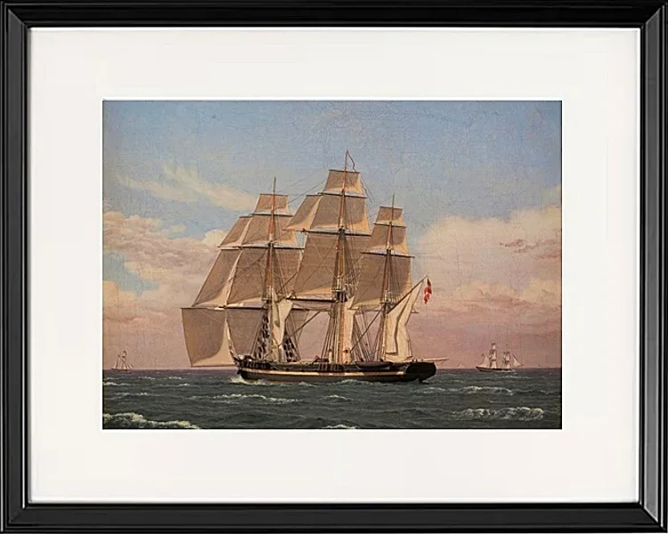 Die Korvette Najaden unter Segel - 1833