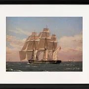 Die Korvette Najaden unter Segel - 1833