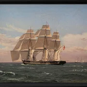 Die Korvette Najaden unter Segel - 1833