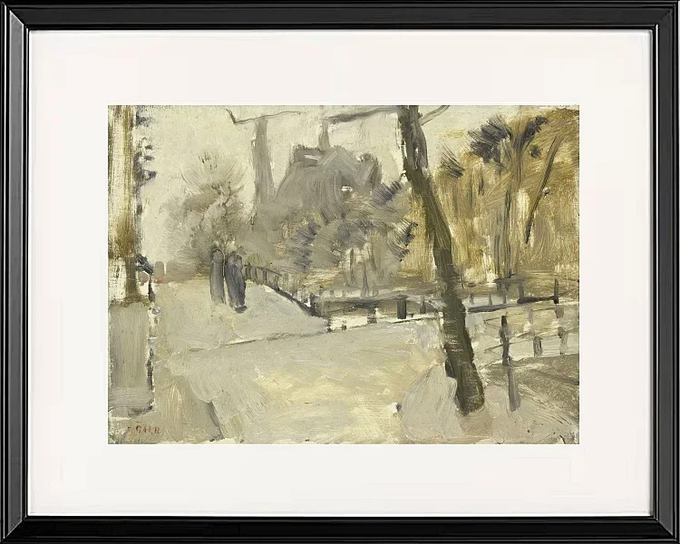 Die Leidsegracht Amsterdam - 1880