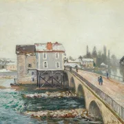 Die Moret-Brücke und die Mühlen  – 1890