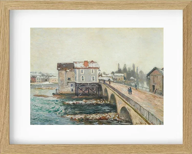 Die Moret-Brücke und die Mühlen  – 1890