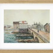 Die Moret-Brücke und die Mühlen  – 1890