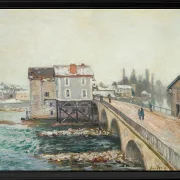 Die Moret-Brücke und die Mühlen  – 1890