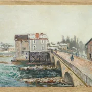 Die Moret-Brücke und die Mühlen  – 1890