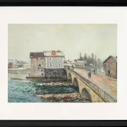 Die Moret-Brücke und die Mühlen  – 1890
