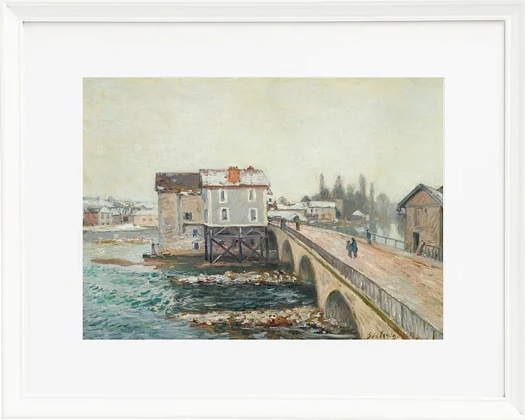 Die Moret-Brücke und die Mühlen  – 1890