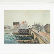 Die Moret-Brücke und die Mühlen  – 1890