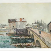 Die Moret-Brücke und die Mühlen  – 1890