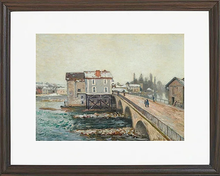 Die Moret-Brücke und die Mühlen  – 1890