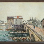 Die Moret-Brücke und die Mühlen  – 1890