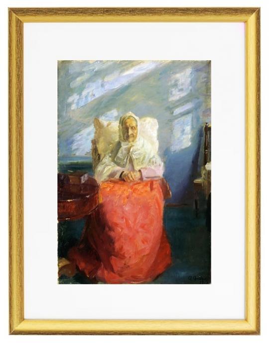 Frau Ane Brøndum im blauen Zimmer – 1913
