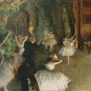 Die Probe des Balletts auf der Bühne – 1874