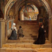 Die Scala Santa im Kloster San Benedetto bei Subiaco – 1857