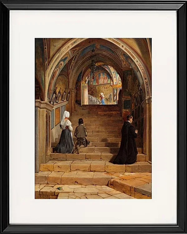 Die Scala Santa im Kloster San Benedetto bei Subiaco – 1857