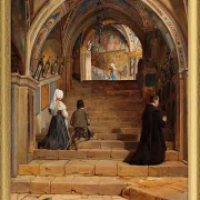 Die Scala Santa im Kloster San Benedetto bei Subiaco – 1857