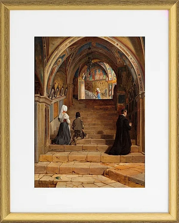 Die Scala Santa im Kloster San Benedetto bei Subiaco – 1857