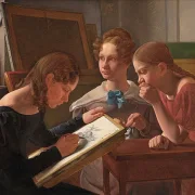 Die Schwestern des Künstlers; Alvilde, Ida und Henriette – 1827