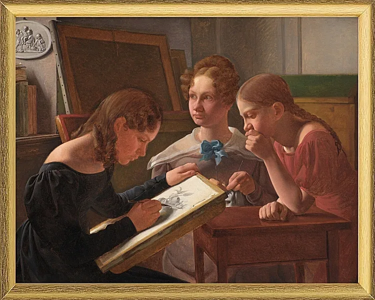 Die Schwestern des Künstlers; Alvilde, Ida und Henriette – 1827