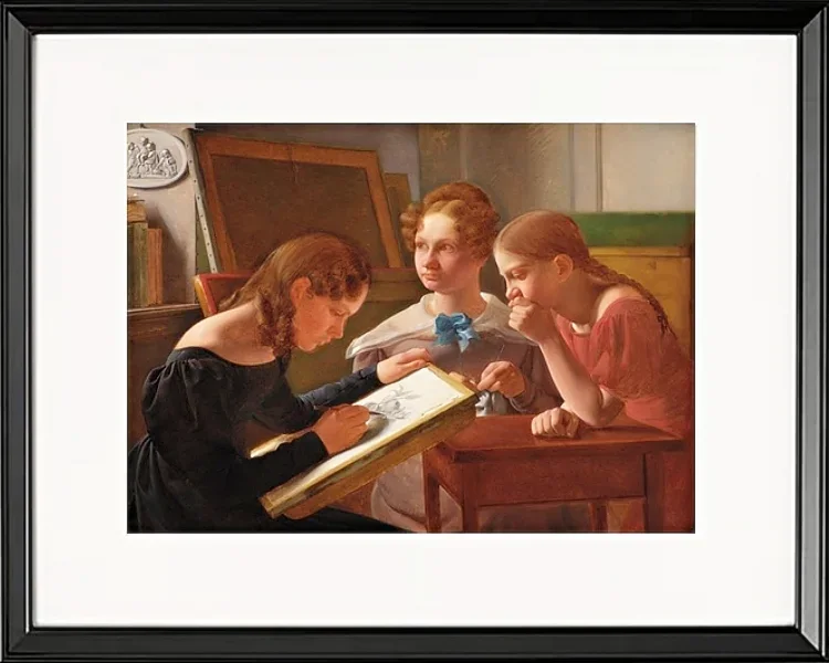 Die Schwestern des Künstlers; Alvilde, Ida und Henriette – 1827