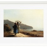 Zwei Frauen unterhalten sich am Meer, St. Thomas - 1856