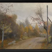 Die Straße bei Mogenstrup Zeeland, Herbst - 1888
